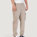 Pantaloni Calvin Klein Jeans SKNNY ELSTC RPSTP CR Terra - Fango - Foto 3