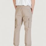 Pantaloni Calvin Klein Jeans SKNNY ELSTC RPSTP CR Terra - Fango - Foto 4