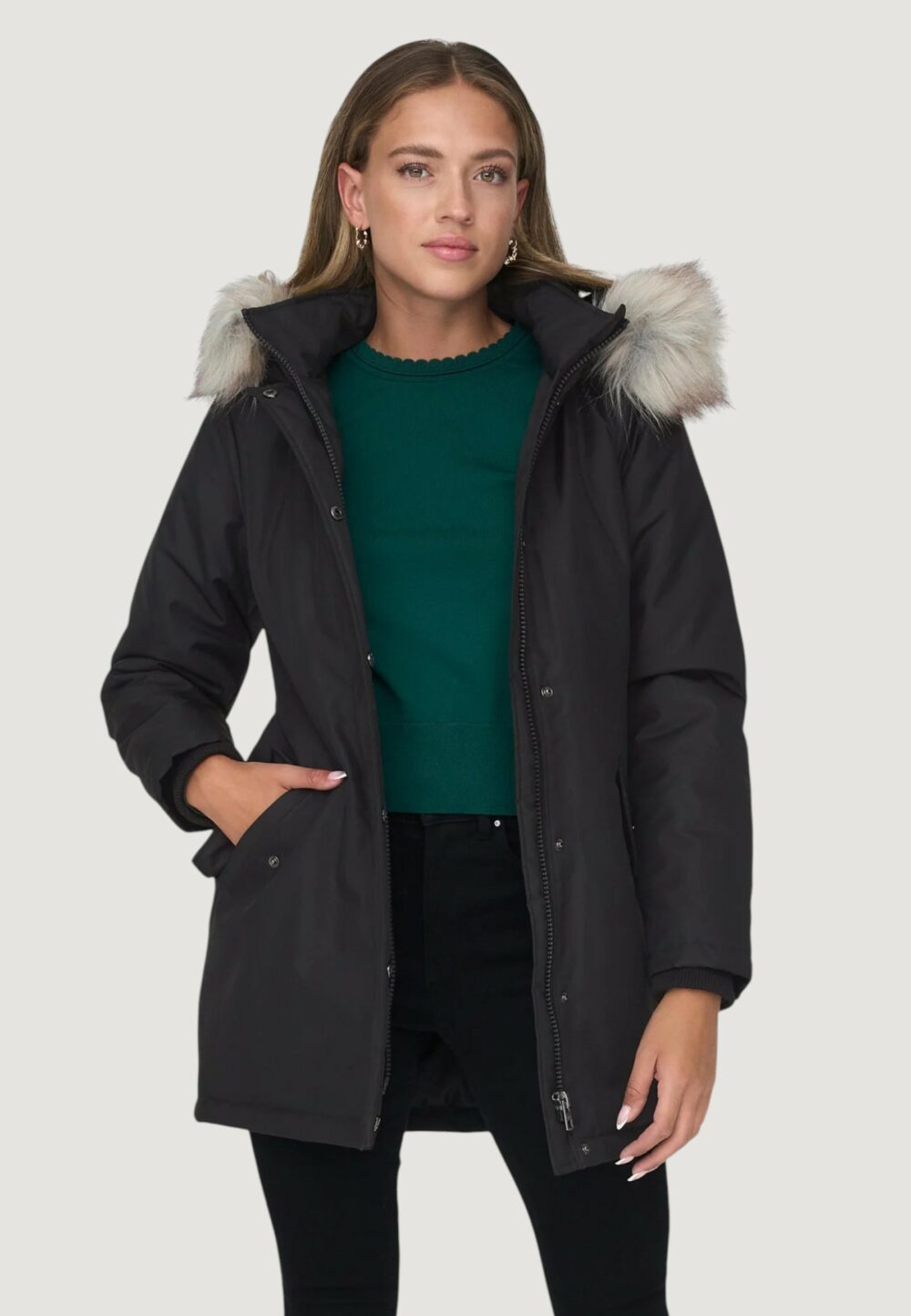 Parka Only ONLNEWKATY CC OTW Nero - Foto 3