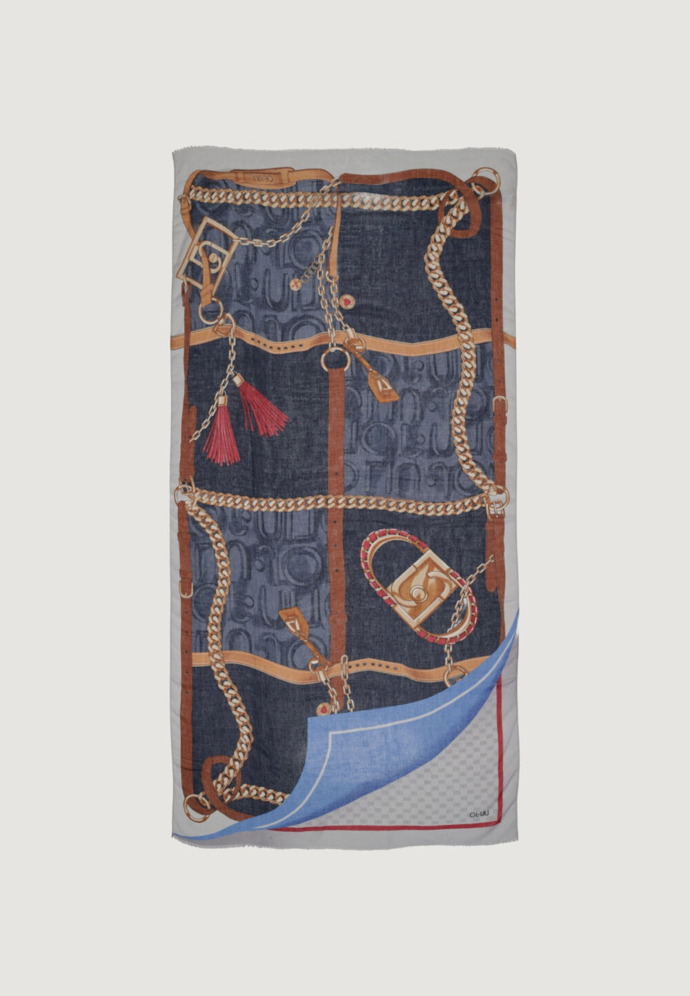 Pashmina Liu-Jo ECS METALWARE 90X180 Azzurro - Foto 3