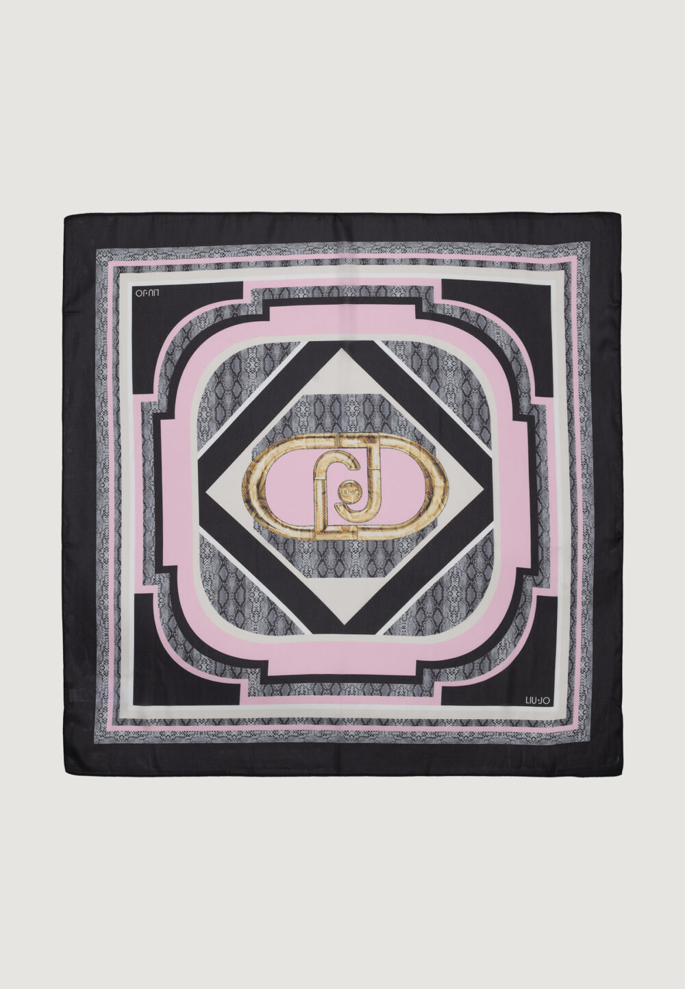 Pashmina Liu-Jo ECS FOULARD PITONE 90X90 Nero - Foto 2