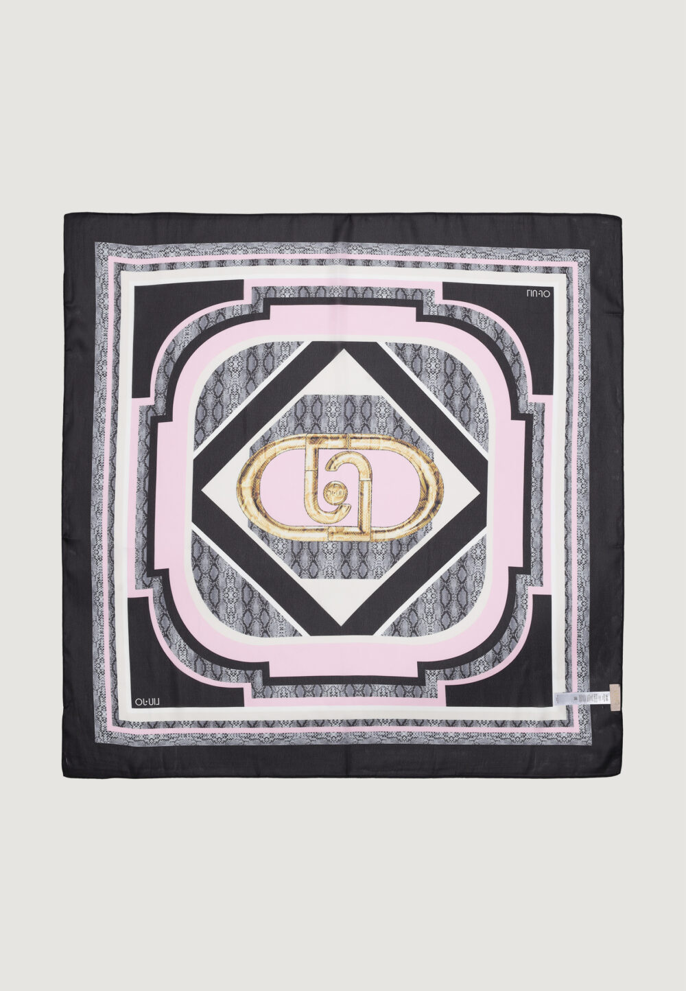 Pashmina Liu-Jo ECS FOULARD PITONE 90X90 Nero - Foto 3