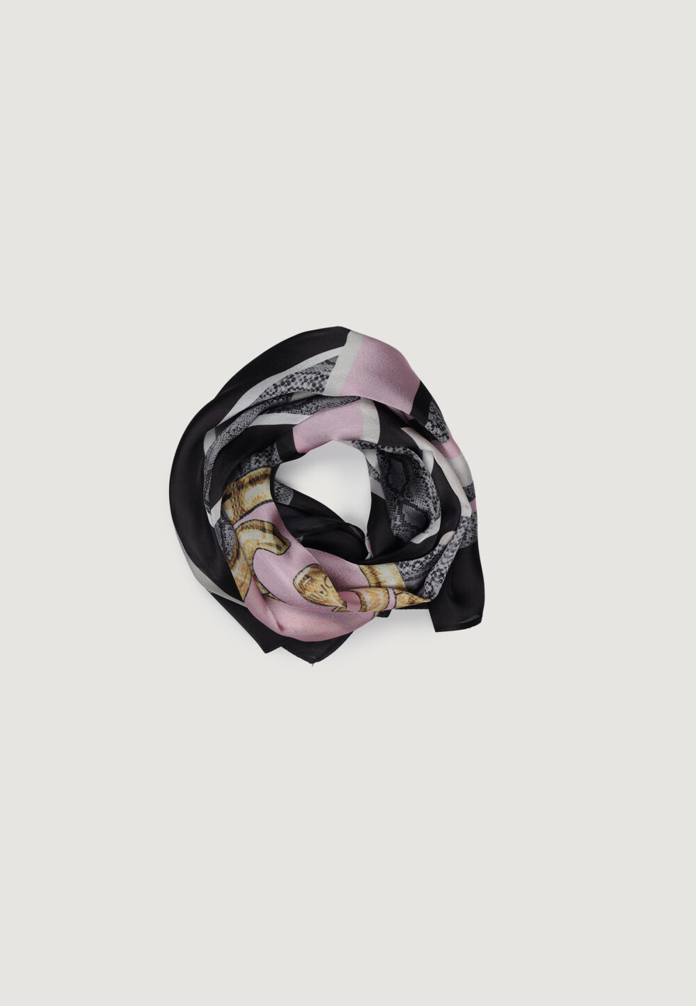 Pashmina Liu-Jo ECS FOULARD PITONE 90X90 Nero - Foto 1