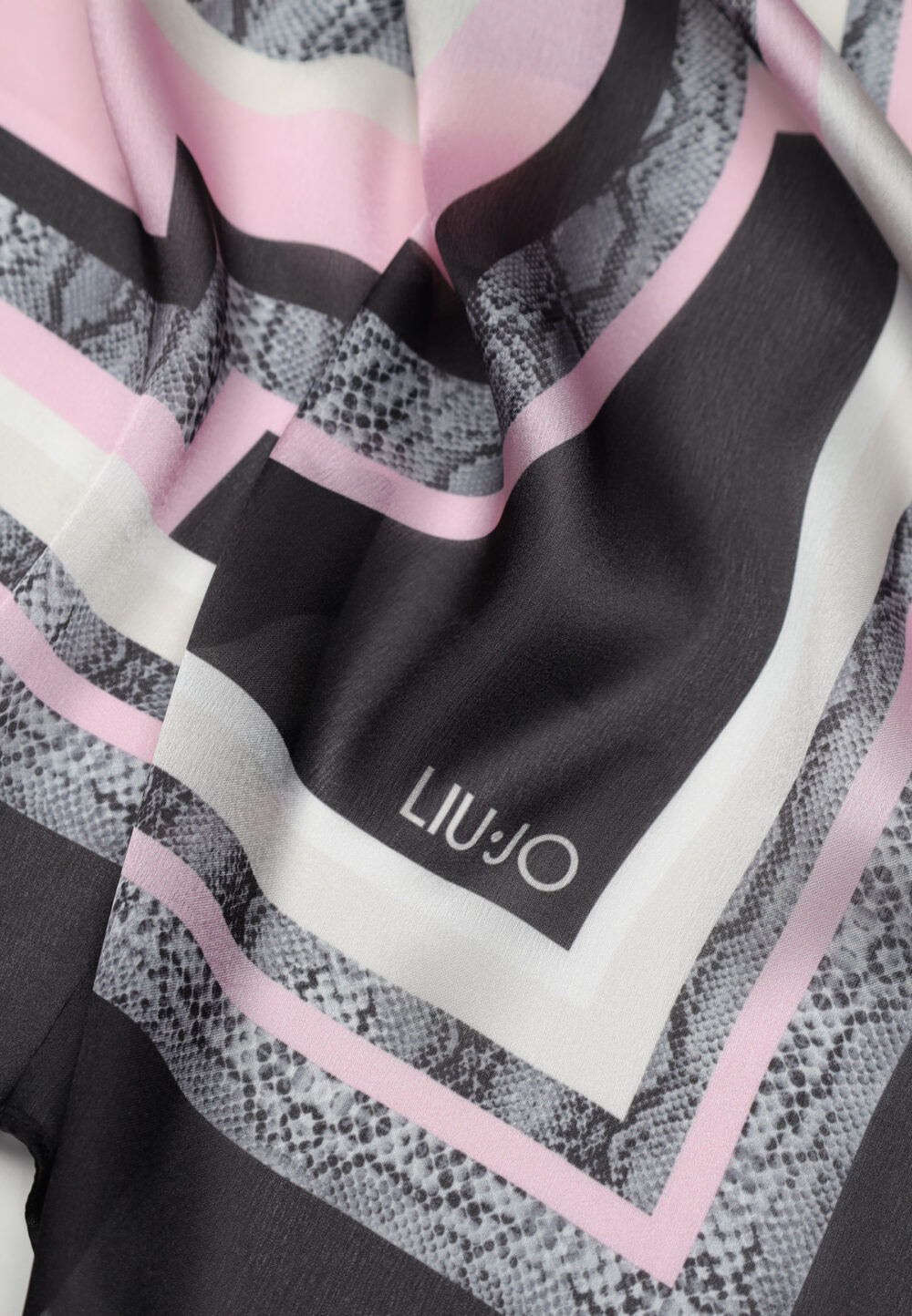 Pashmina Liu-Jo ECS FOULARD PITONE 90X90 Nero - Foto 4