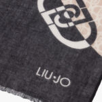 Pashmina Liu-Jo ECS POIS COLOR BLOCK 90X Nero - Foto 4