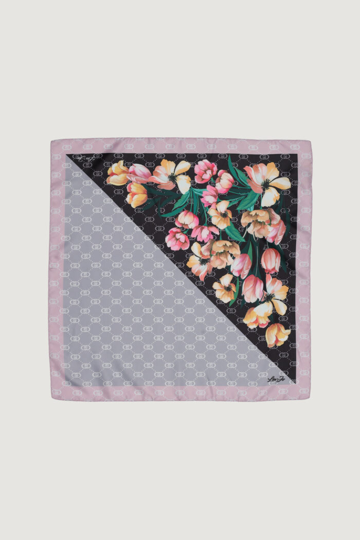 Pashmina Liu-jo FOULARD FLOWER CORNER 50X Nero – 2A5023T0300