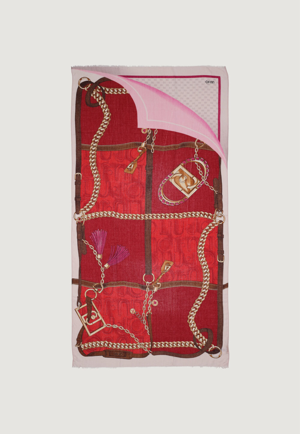 Pashmina Liu-Jo ECS METALWARE 90X180 Rosso - Foto 2