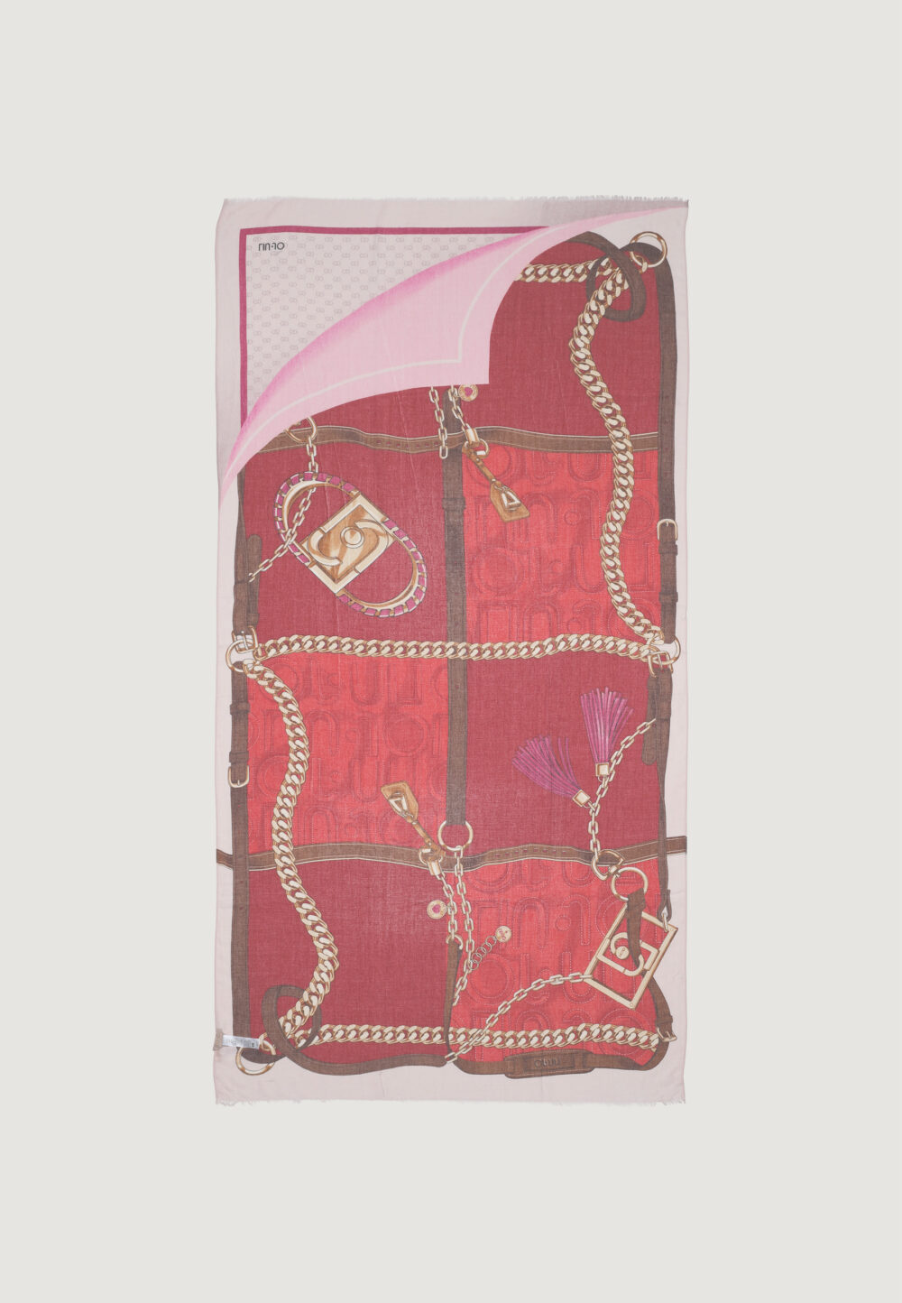 Pashmina Liu-Jo ECS METALWARE 90X180 Rosso - Foto 3