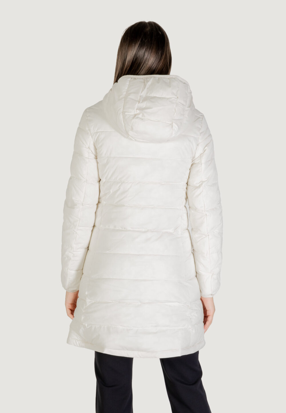 Piumino Guess Active NEW ALETA LONG PUFFER Panna - Foto 5