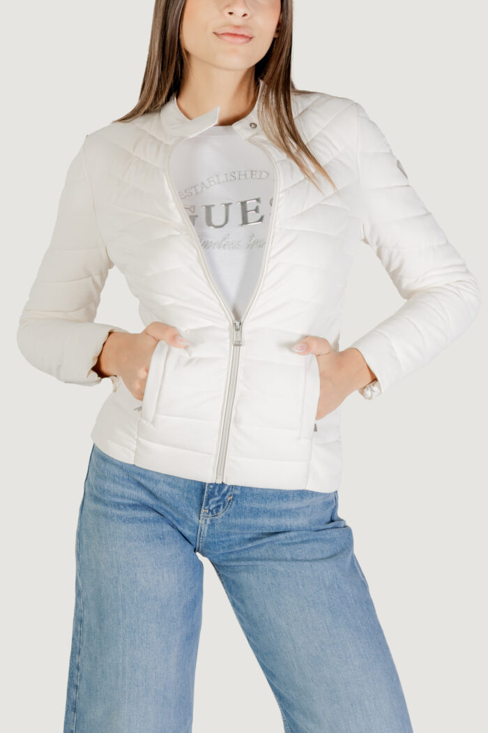 Piumino Guess NEW VONA STRETCH JACKET Avorio – W5YL13 WHDQ0