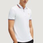 Polo manica corta Boss 10241663 Bianco - Foto 2