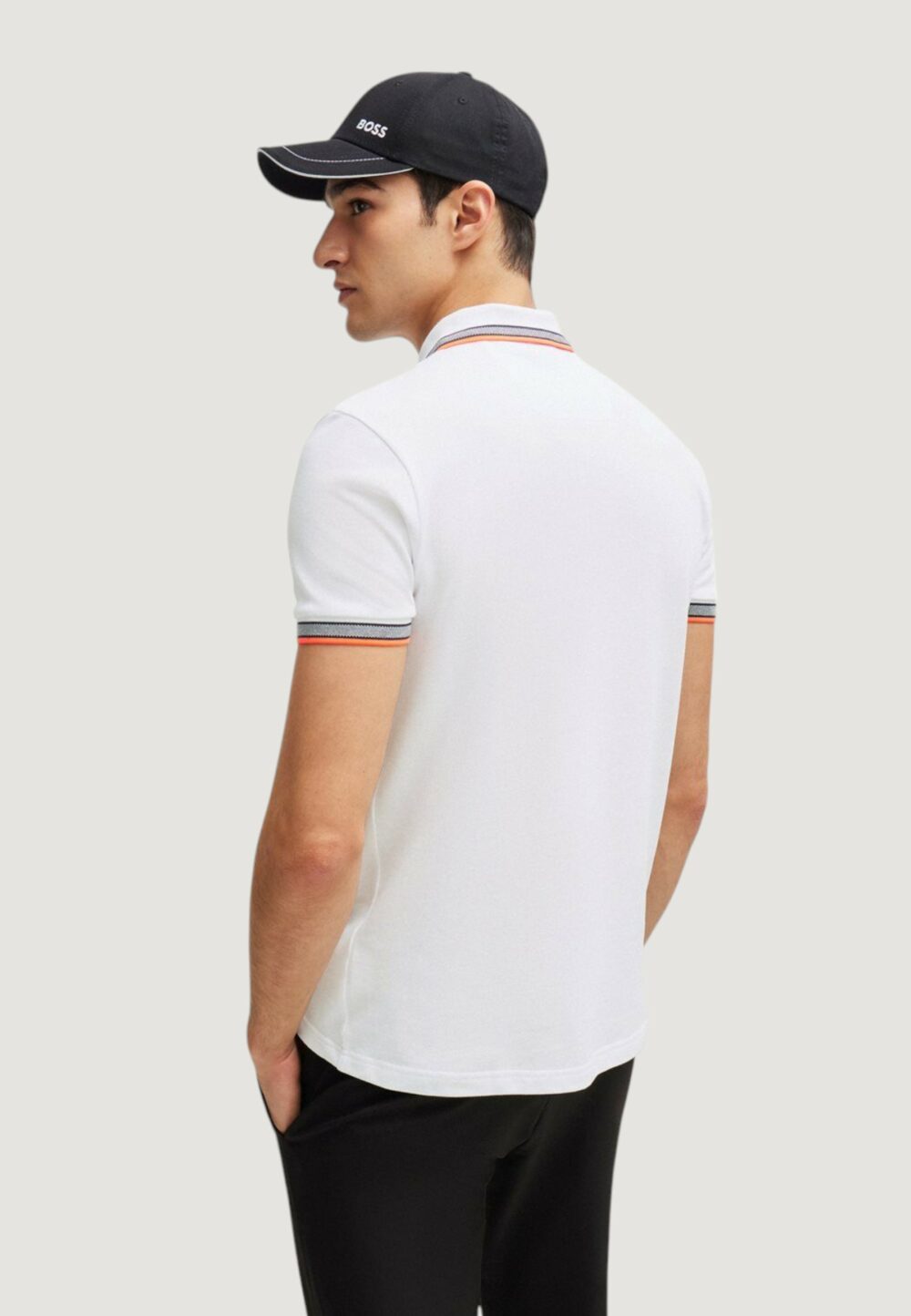 Polo manica corta Boss 10241663 Bianco - Foto 3