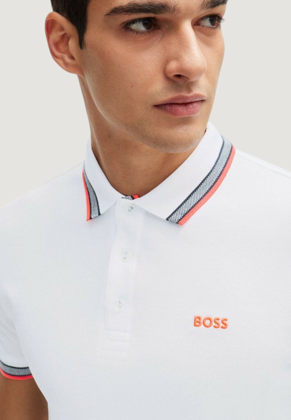 Polo manica corta Boss 10241663 Bianco - Foto 5