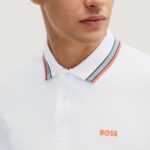 Polo manica corta Boss 10241663 Bianco - Foto 5