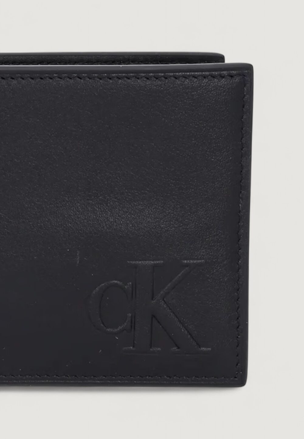 Portafoglio con portamonete Calvin Klein BOLD CK EW BILLFOLD Nero - Foto 2