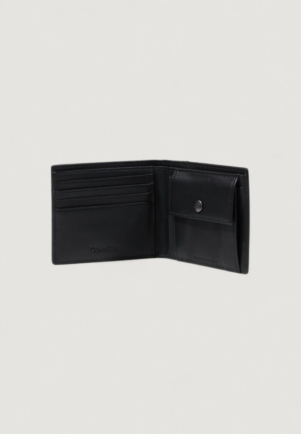 Portafoglio con portamonete Calvin Klein BOLD CK EW BILLFOLD W/ COIN Nero - Foto 3