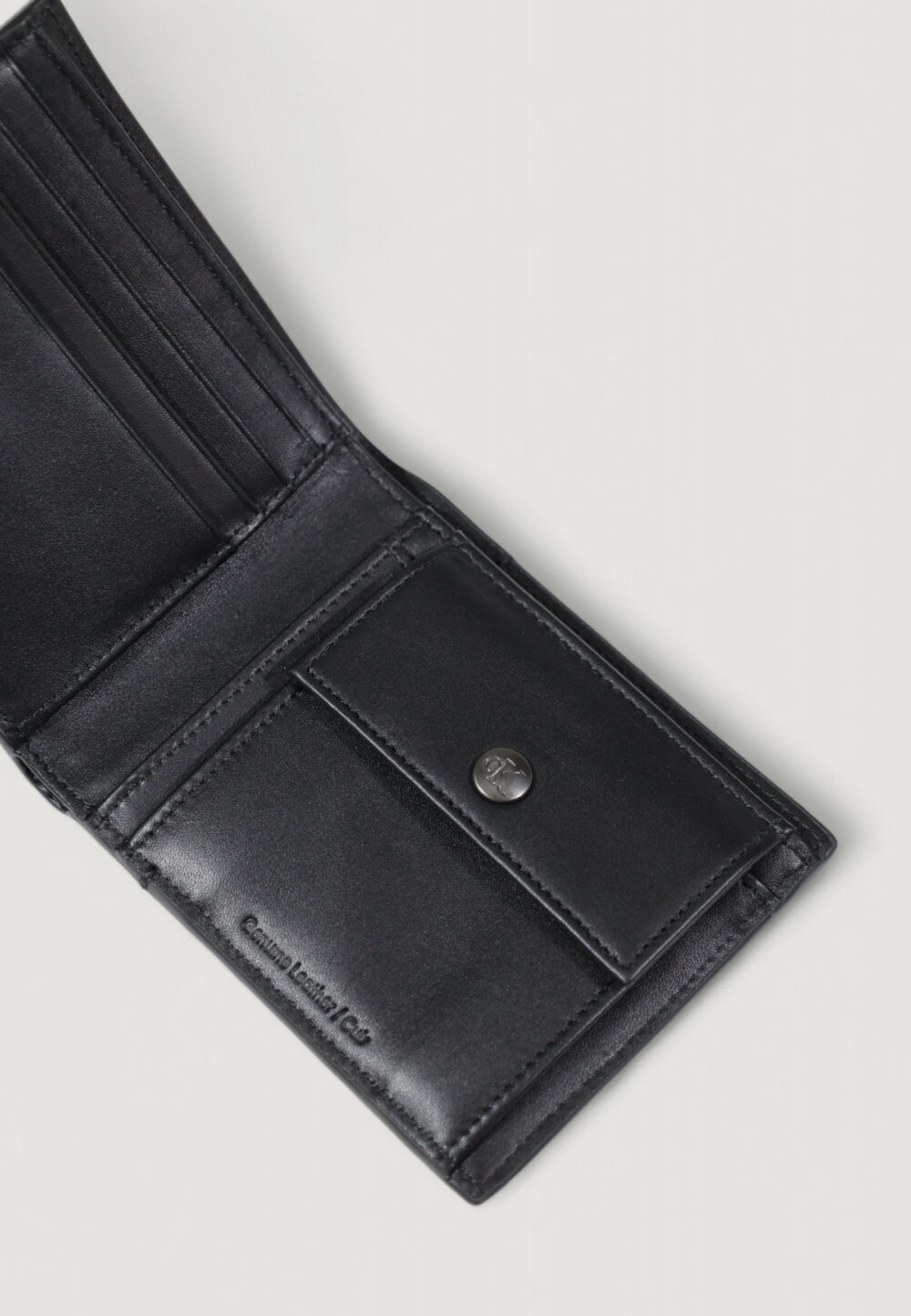 Portafoglio con portamonete Calvin Klein BOLD CK EW BILLFOLD W/ COIN Nero - Foto 4