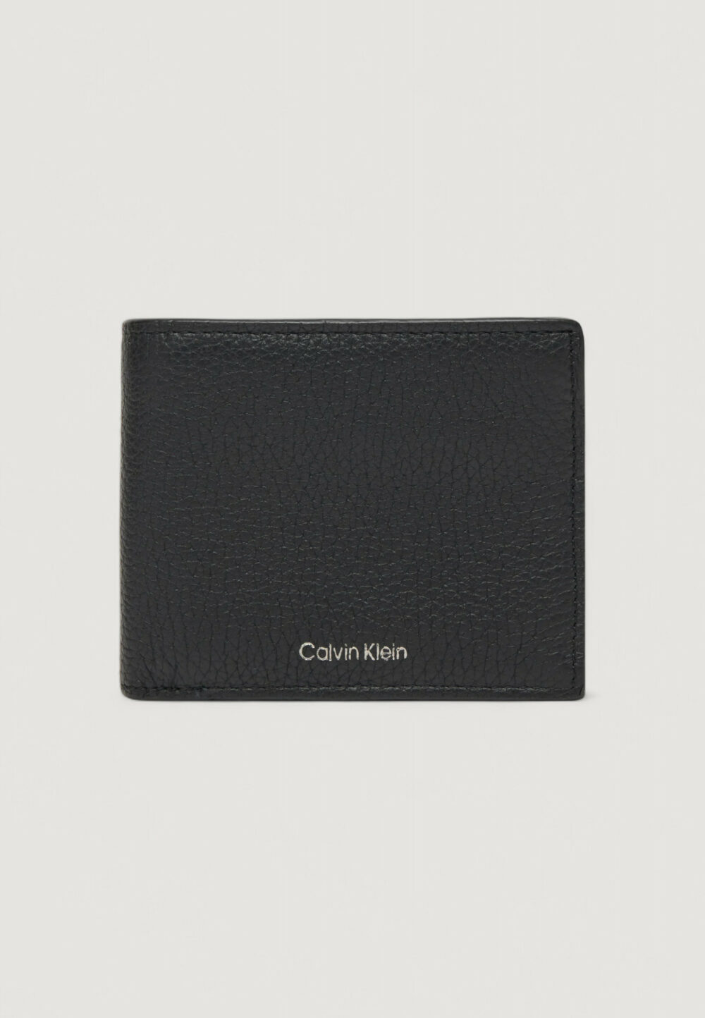 Portafoglio con portamonete Calvin Klein CK LEATHER BILLFOLD W ZIP COIN Nero - Foto 1