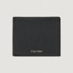 Portafoglio con portamonete Calvin Klein CK LEATHER BILLFOLD W ZIP COIN Nero - Foto 1