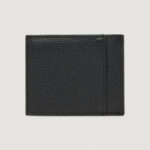 Portafoglio con portamonete Calvin Klein CK LEATHER BILLFOLD W ZIP COIN Nero - Foto 3