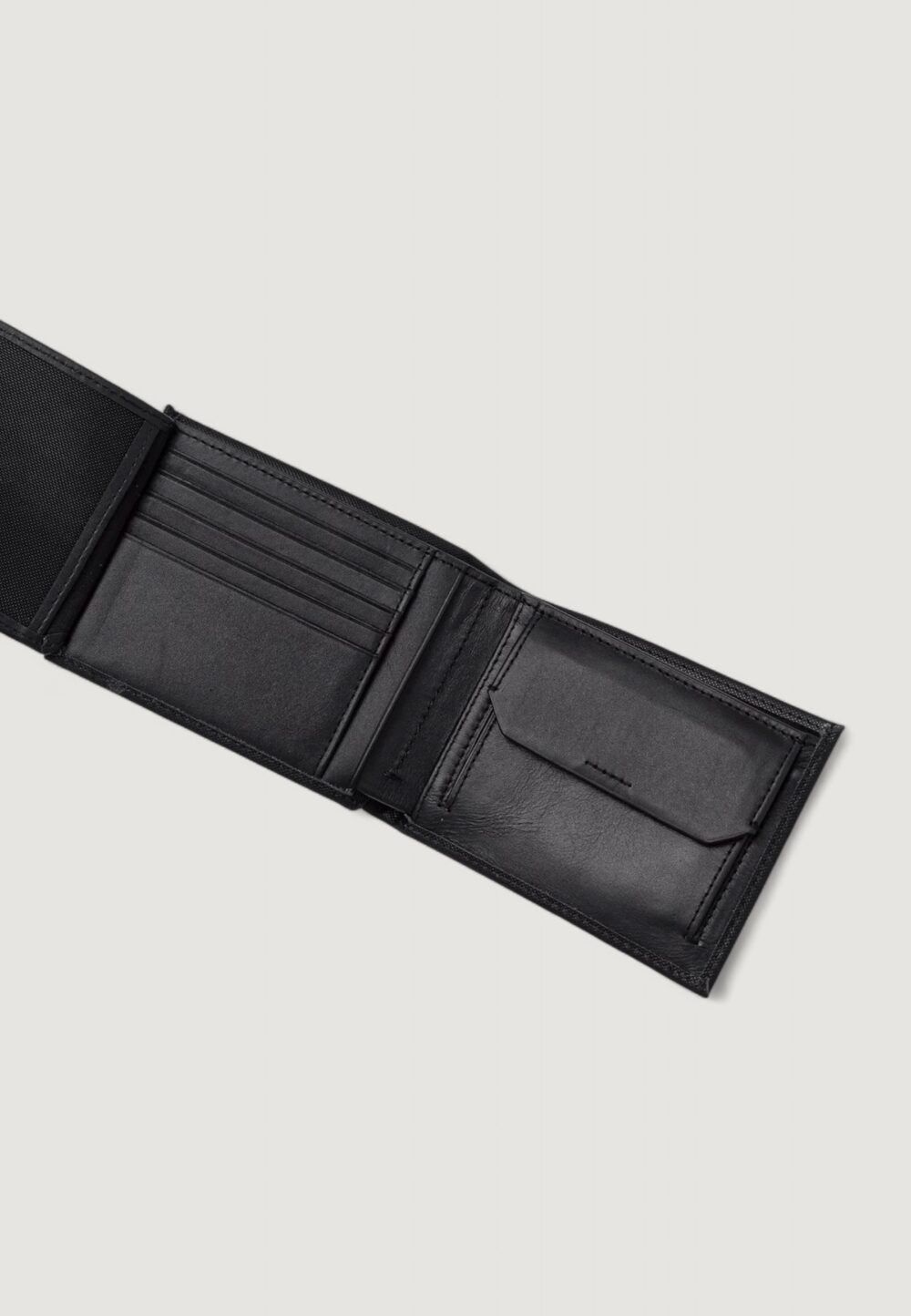 Portafoglio con portamonete Calvin Klein CK MST CMP TRFLD W C Nero - Foto 4