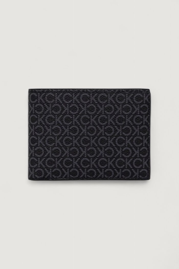 Portafoglio con portamonete Calvin Klein CK MST MN CMP TRFLD Nero – LV04D1040G