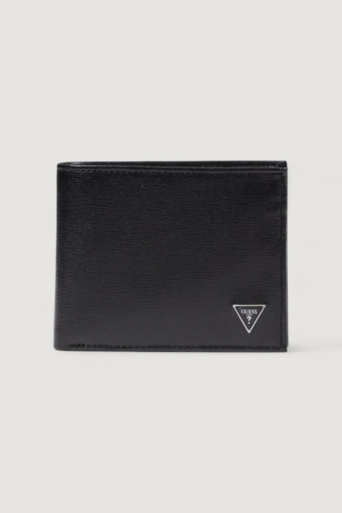 Portafoglio con portamonete Guess MILANO BIFOLD M DOUBLE Nero – SMCSLE LEA24