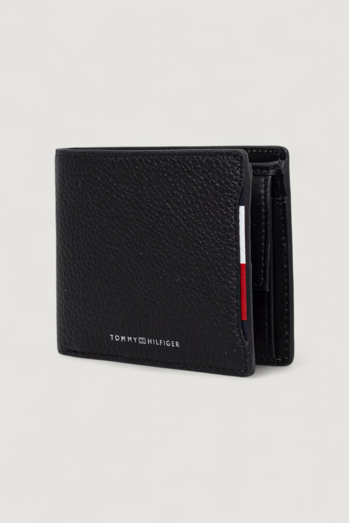 Portafoglio con portamonete Tommy Hilfiger TH CENTRAL CC AND COIN Nero – AM0AM13514