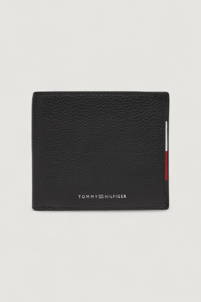 Portafoglio con portamonete Tommy Hilfiger TH CENTRAL CC AND COIN Nero – AM0AM13514