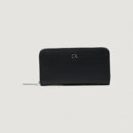 Portafoglio grande Calvin Klein CK RE-LOCK LARGE ZIP AROUND Nero - Foto 1