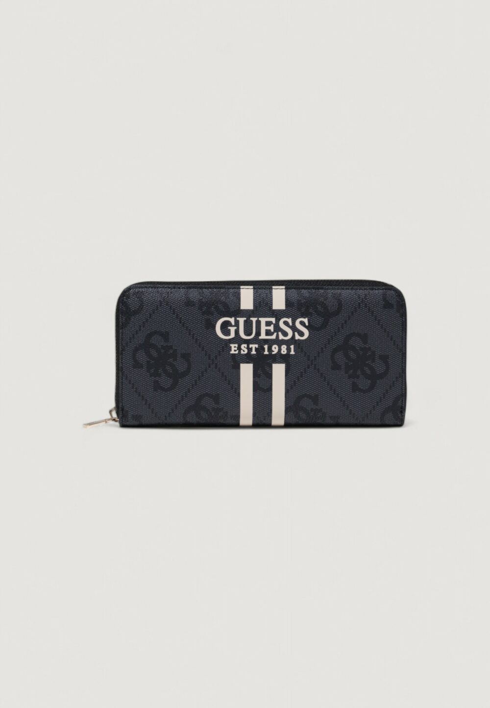 Portafoglio grande Guess LAUREL II SLG LARGE ZIP AROUND Antracite - Foto 4
