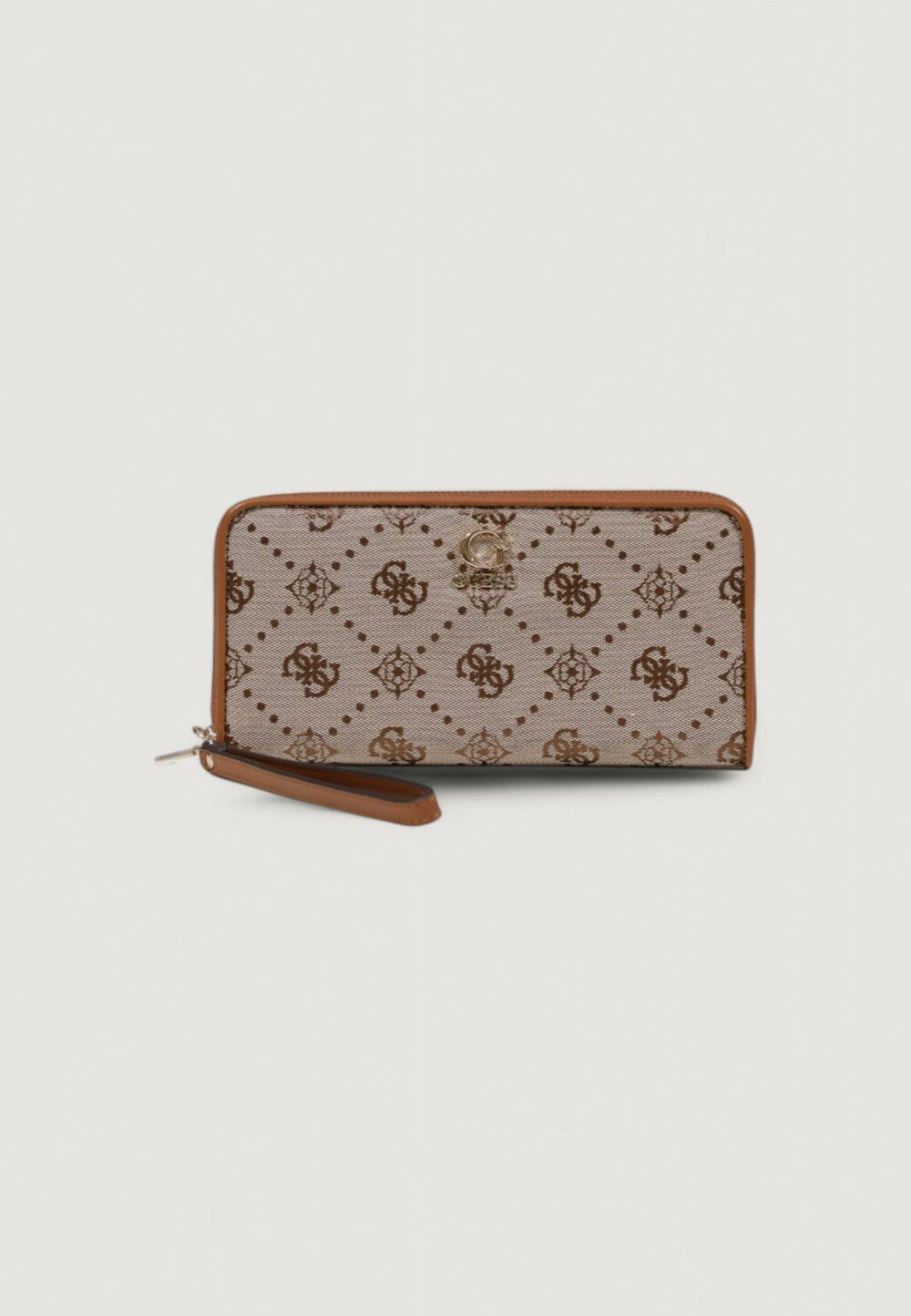 Portafoglio grande Guess NEDA SLG LARGE ZIP AROUND Latte - Foto 1
