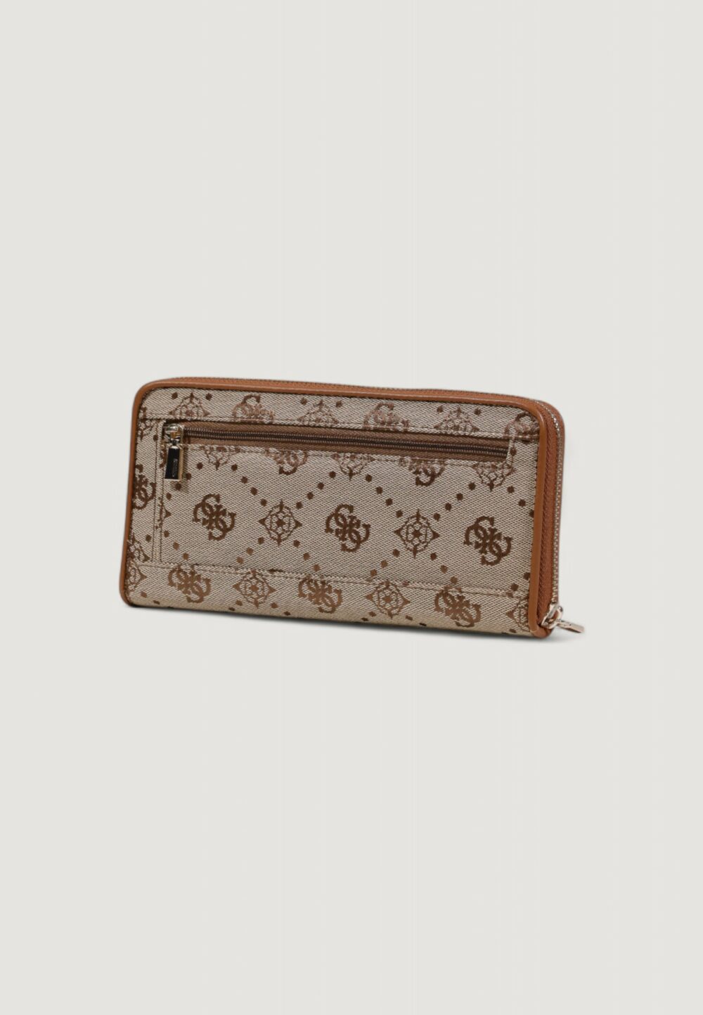 Portafoglio grande Guess NEDA SLG LARGE ZIP AROUND Latte - Foto 2