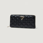 Portafoglio grande Guess GIULLY II SLG LARGE ZIP AROUND Nero - Foto 4