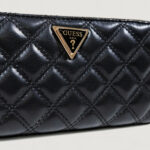 Portafoglio grande Guess GIULLY II SLG LARGE ZIP AROUND Nero - Foto 3