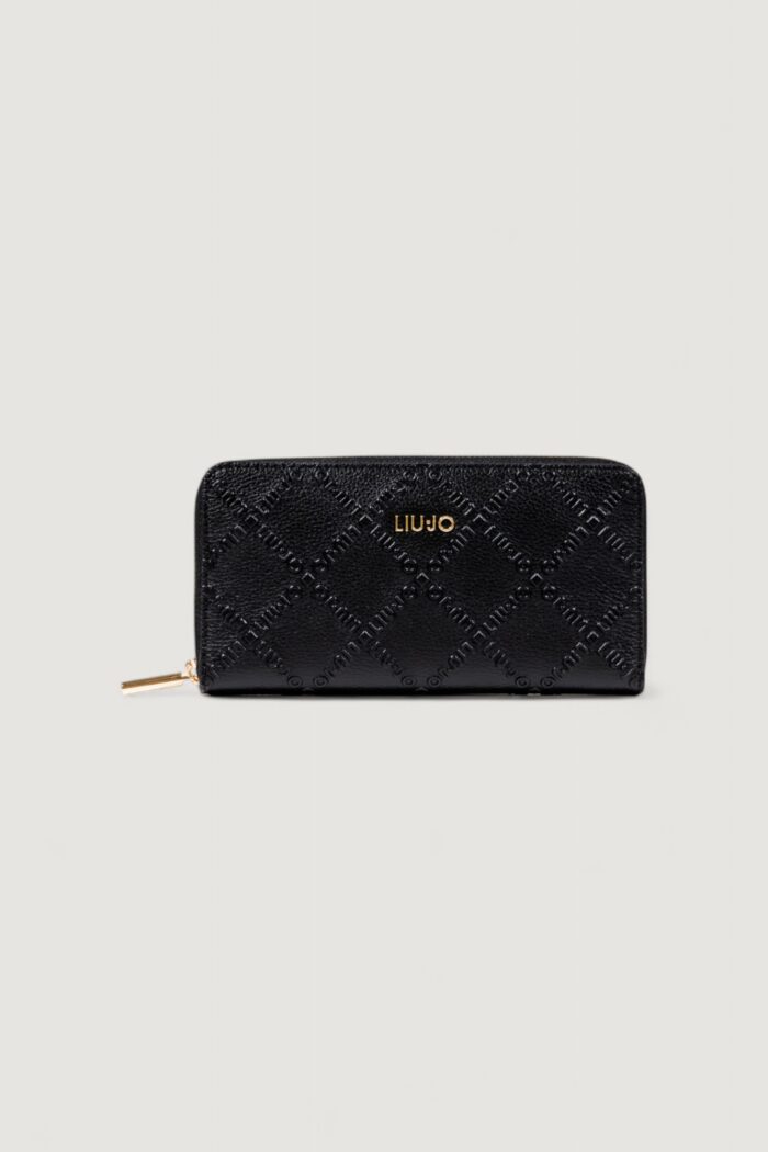Portafoglio grande Liu-jo ECS XL ZIP AROUND Nero – AF5170 E0538