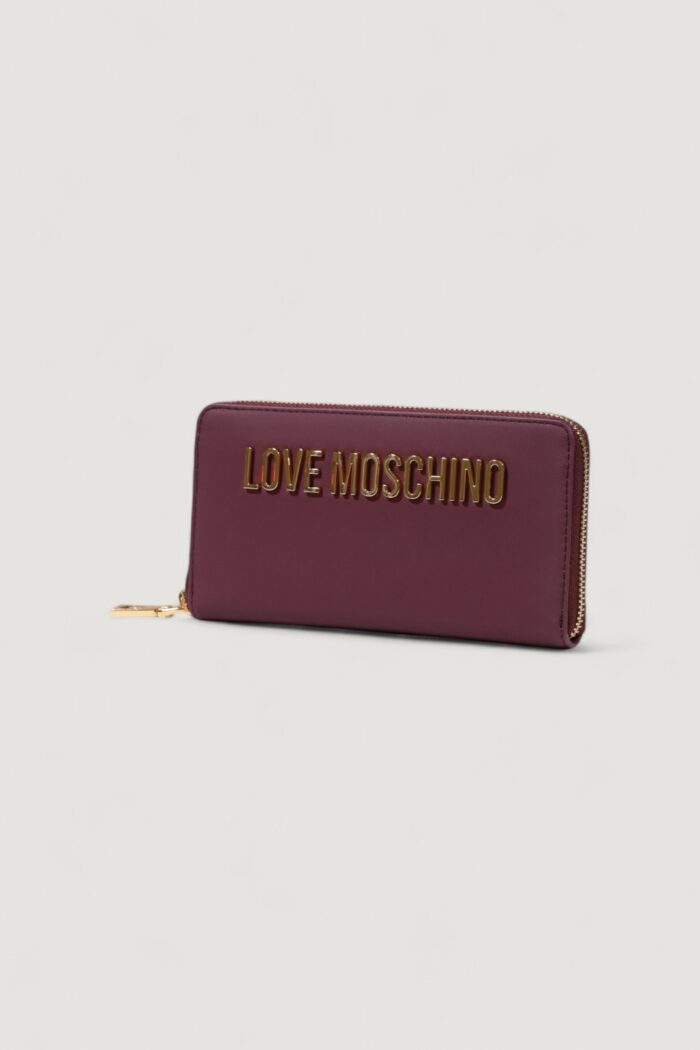 Portafoglio grande Love Moschino  Bordeaux