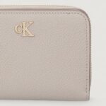 Portafoglio medio Calvin Klein MNML MNGRM LTHR MD F Beige chiaro - Foto 2