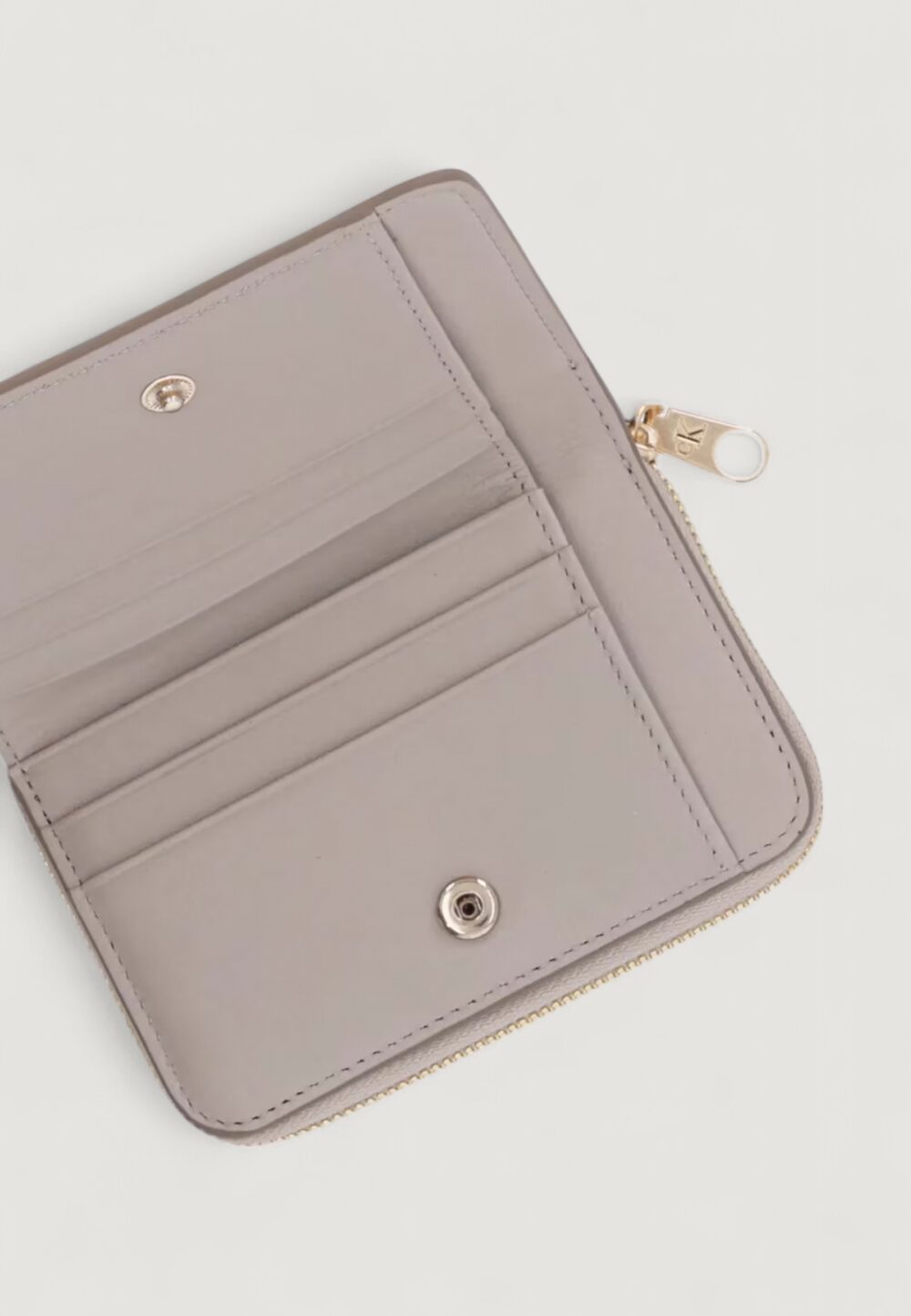 Portafoglio medio Calvin Klein MNML MNGRM LTHR MD F Beige chiaro - Foto 4