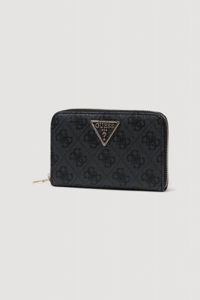 Portafoglio medio Guess LAUREL II SLG MED ZIP AROUND Antracite – SWSG74 59140