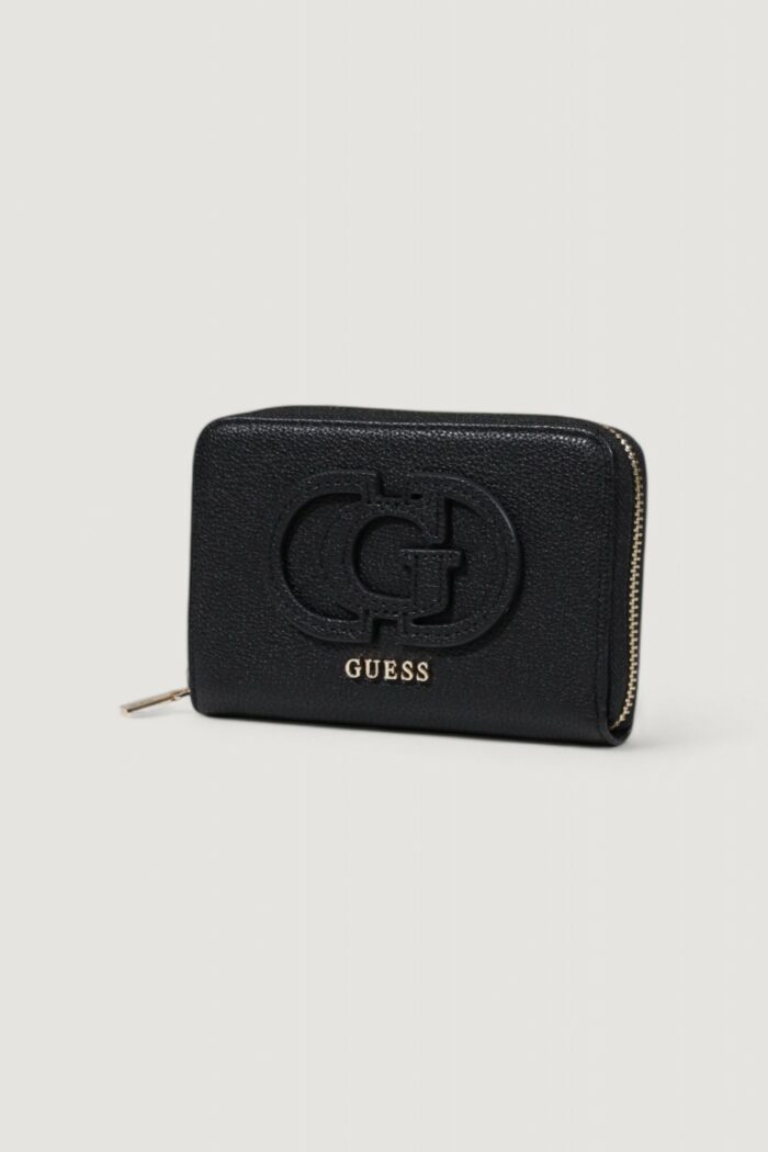 Portafoglio medio Guess CALEBRA SLG MEDIUM ZIP AROUND Nero – SWBG95 36140
