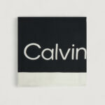 Sciarpa Calvin Klein BOLD LOGO CONTRAST SCARF Nero - Foto 3