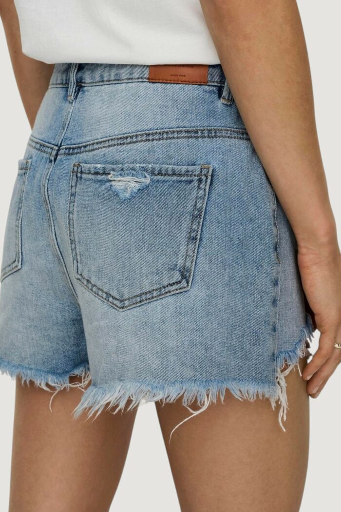 Shorts Only ONLPACY HW DNM SHORTS NOOS Blue Denim Chiaro