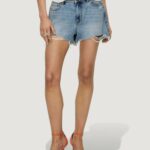 Shorts Only ONLPACY HW DNM SHORTS NOOS Blue Denim Chiaro - Foto 3