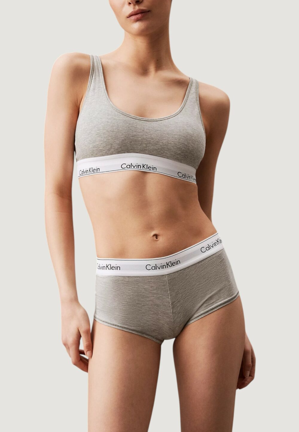 Slip e perizoma Calvin Klein Underwear Women Boyshort Grigio - Foto 2