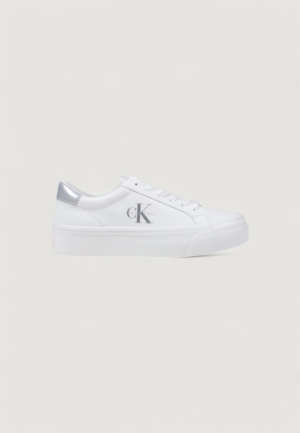 Sneakers Calvin Klein Jeans VULC FLATF LTH SILVE Argento - Foto 1
