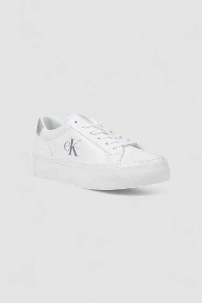 Sneakers Calvin Klein VULC FLATF LTH SILVE Argento – YW0YW01877