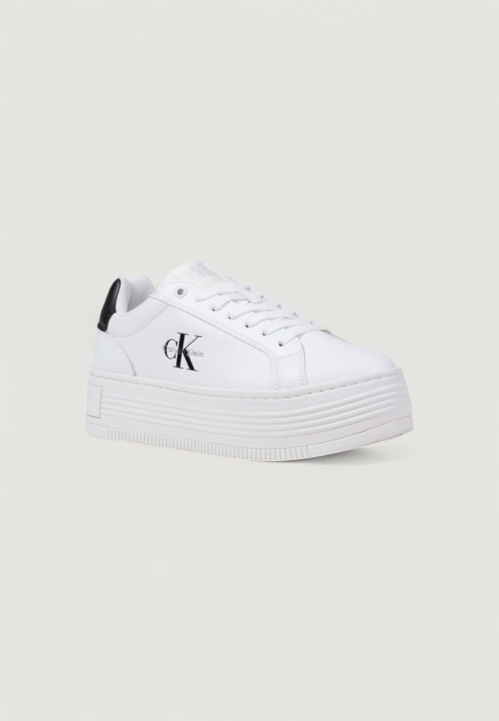 Sneakers Calvin Klein Jeans BOLD FLATF LOW LACE Bianco - Foto 2