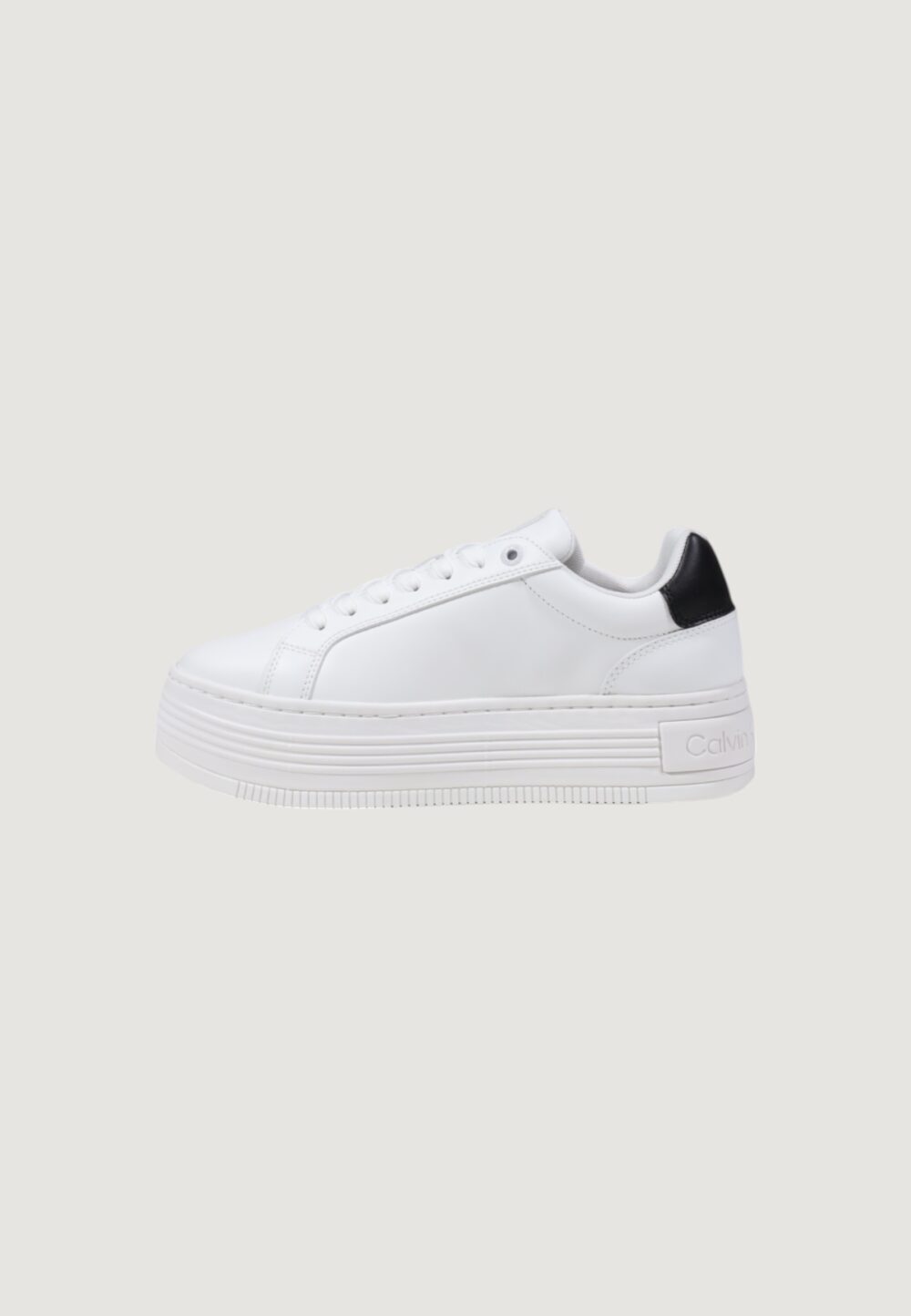 Sneakers Calvin Klein Jeans BOLD FLATF LOW LACE Bianco - Foto 3