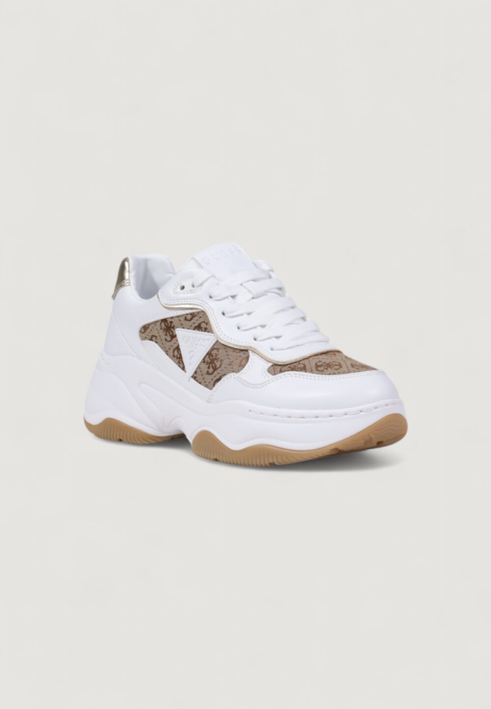 Sneakers Guess HAPYY4 Bianco - Oro - Foto 3
